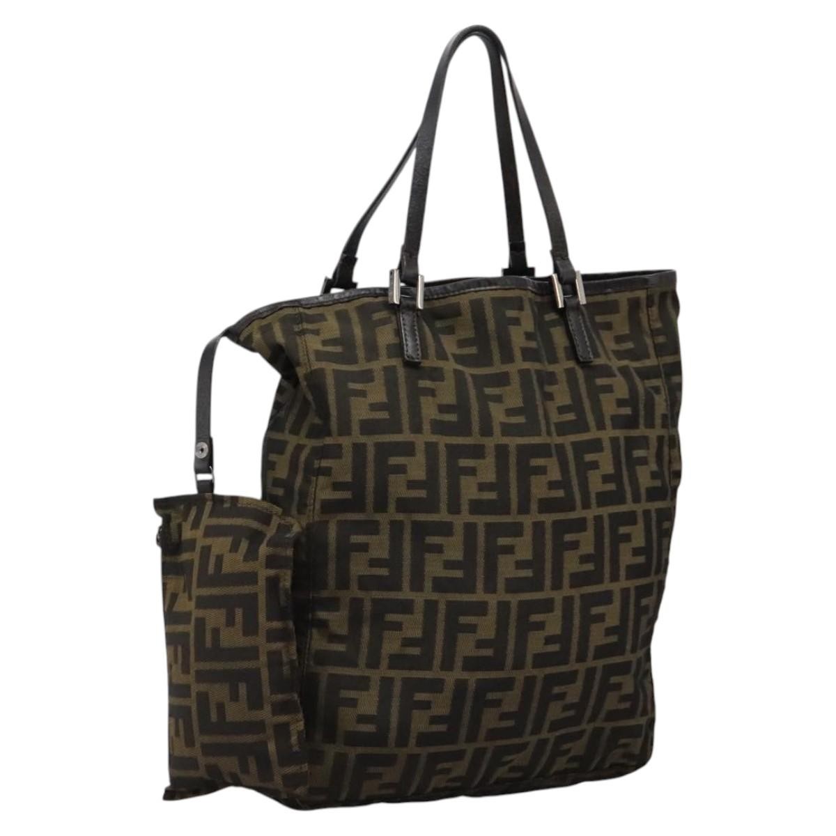 Fendi Open Shopping Tote Zucca Canvas