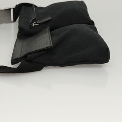 Gucci Vintage Double Belt Bag GG Canvas with Leather