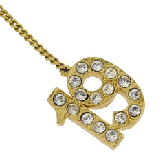 Chanel CC No.5  Pendant Necklace Metal with Crystals