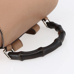 Gucci Vintage Bamboo Backpack Leather