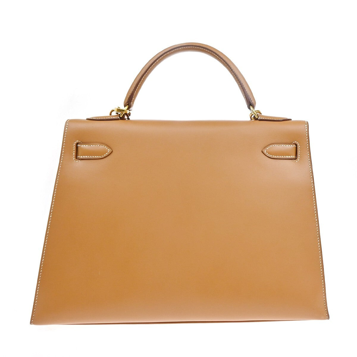 Hermes Kelly Handbag Brown Chamonix with Gold Hardware