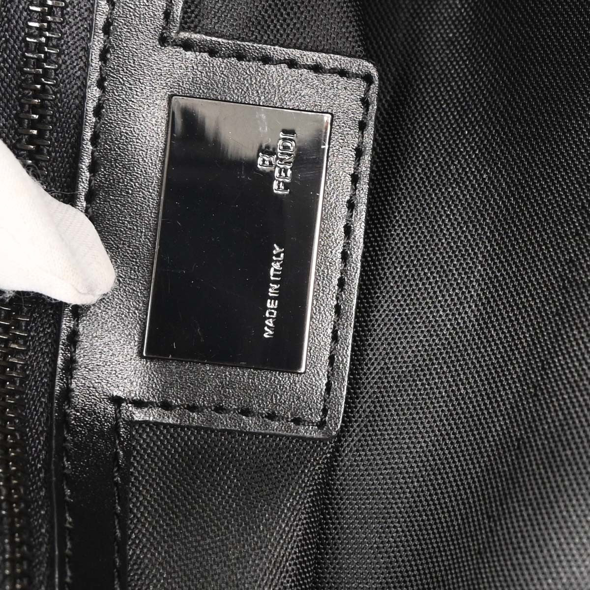 Fendi Belted Shoulder Bag Zucchino Canvas