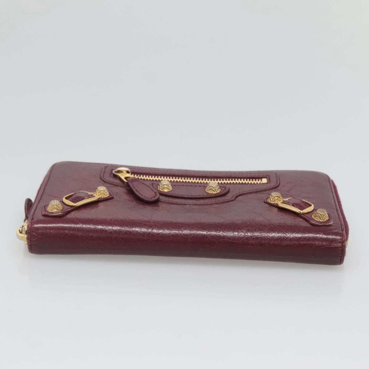 Balenciaga Classic Continental Zip Around Wallet Leather