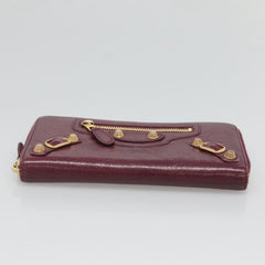 Balenciaga Classic Continental Zip Around Wallet Leather