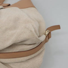 Bvlgari Chandra Hobo Canvas and Leather