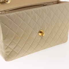 Chanel Vintage Classic Single Flap Bag Silk