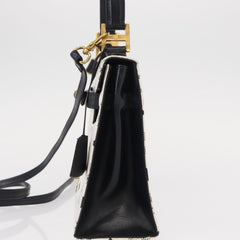 MCM Visetos Handbag Canvas and Leather