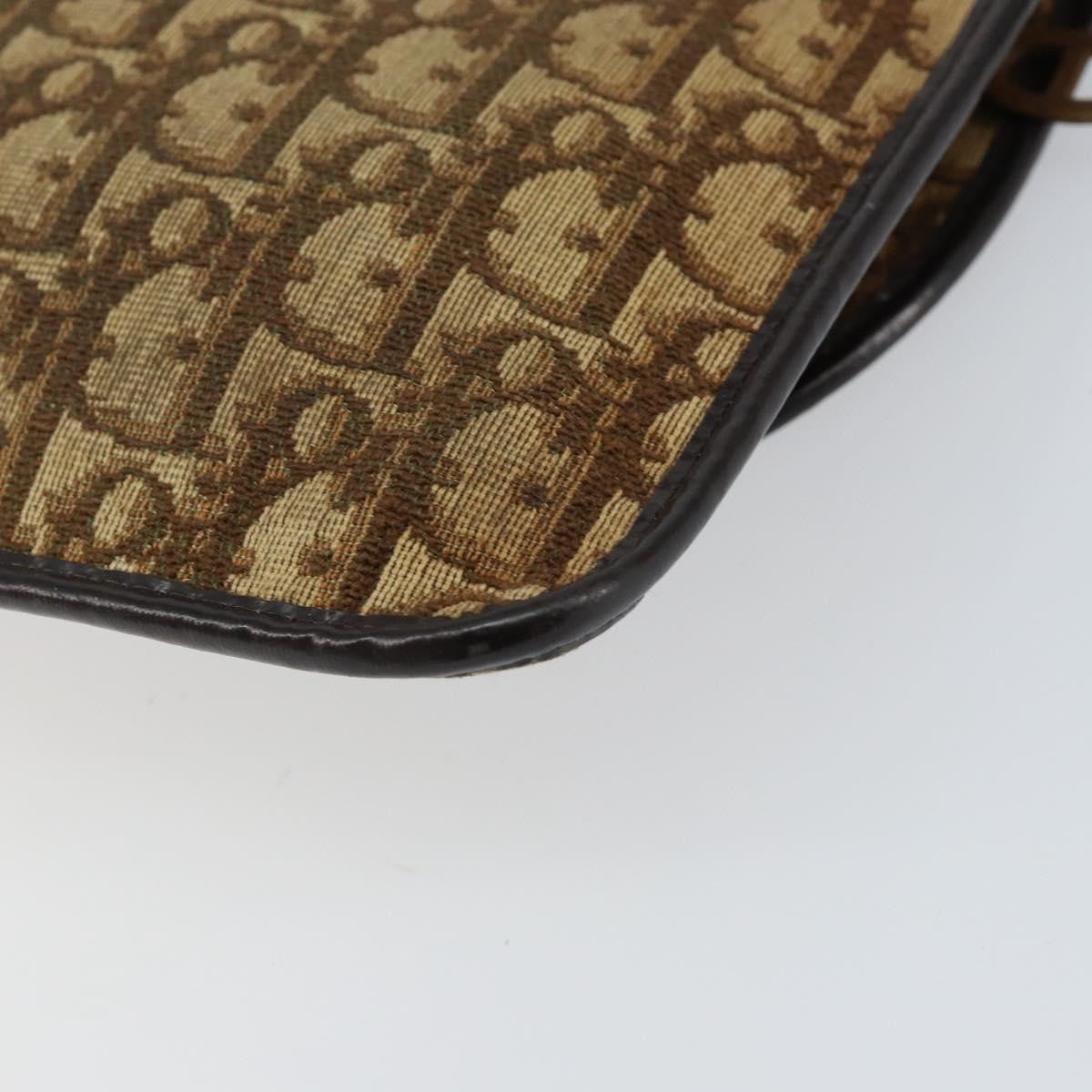 Christian Dior Vintage Trotter Shoulder Bag Canvas