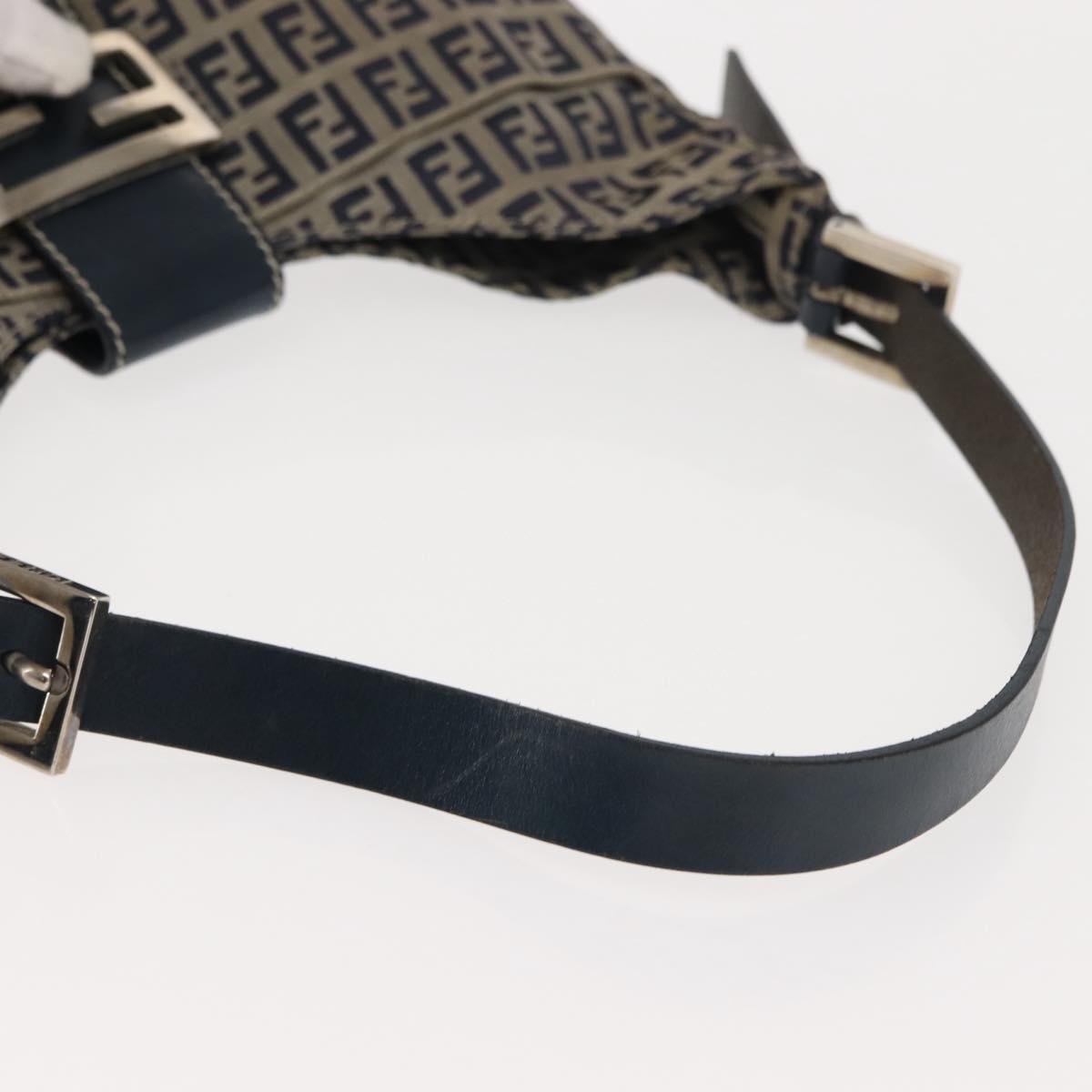 Fendi Belted Flap Shoulder Bag Zucchino Coated Canvas