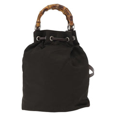Gucci Vintage Bamboo Sling Backpack Nylon