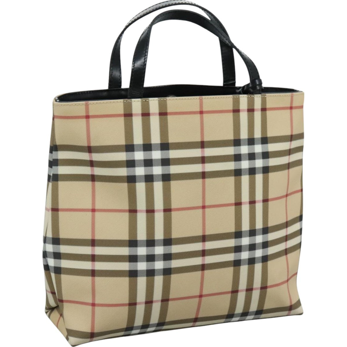 Burberry Top Handle Tote Nova Check Canvas