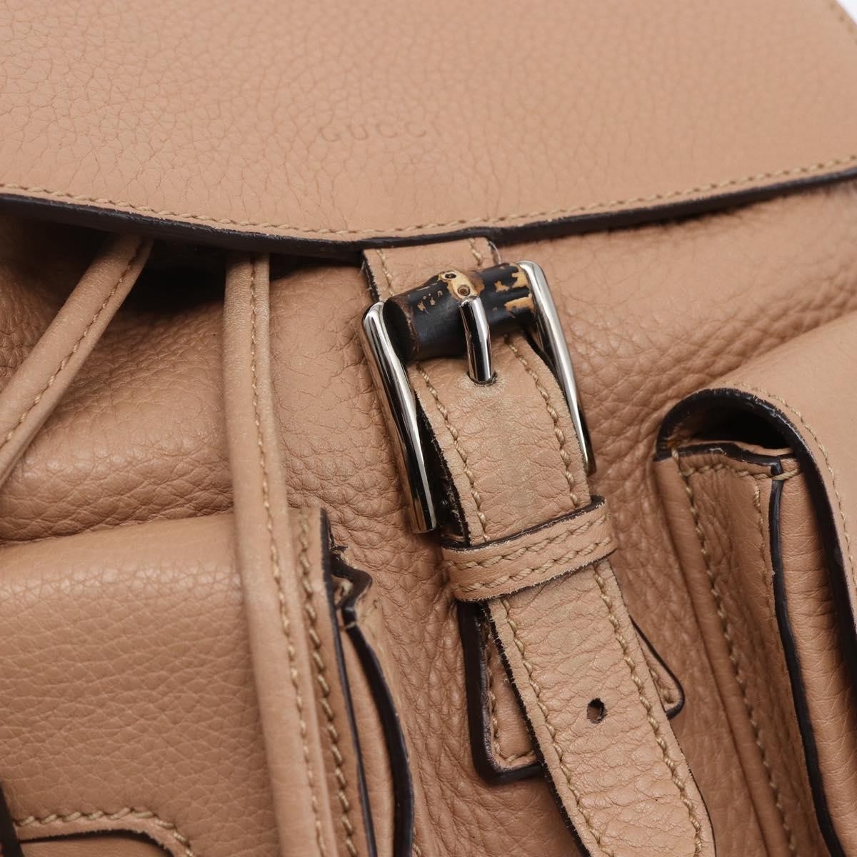 Gucci Vintage Bamboo Backpack Leather