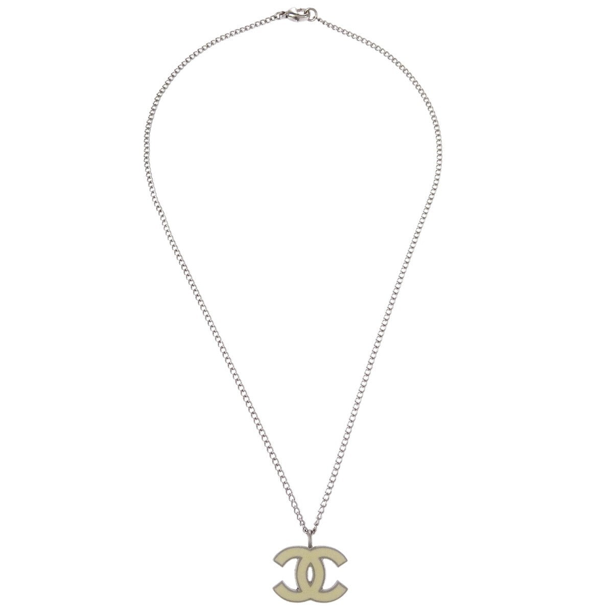 Chanel CC Pendant Necklace Metal