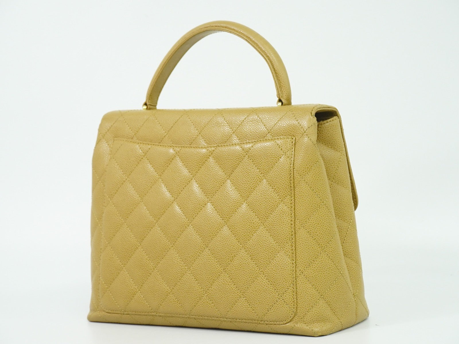Chanel Coco Top Handle Bag Quilted Caviar
