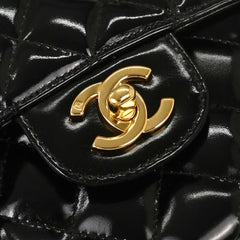Chanel Vintage Double Sided Flap Bag Quilted Patent