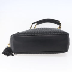 Bally Vintage Chain Shoulder Bag Quilted Leather
