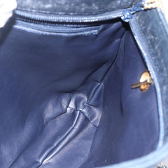 Bally Vintage Chain Shoulder Bag Quilted Leather