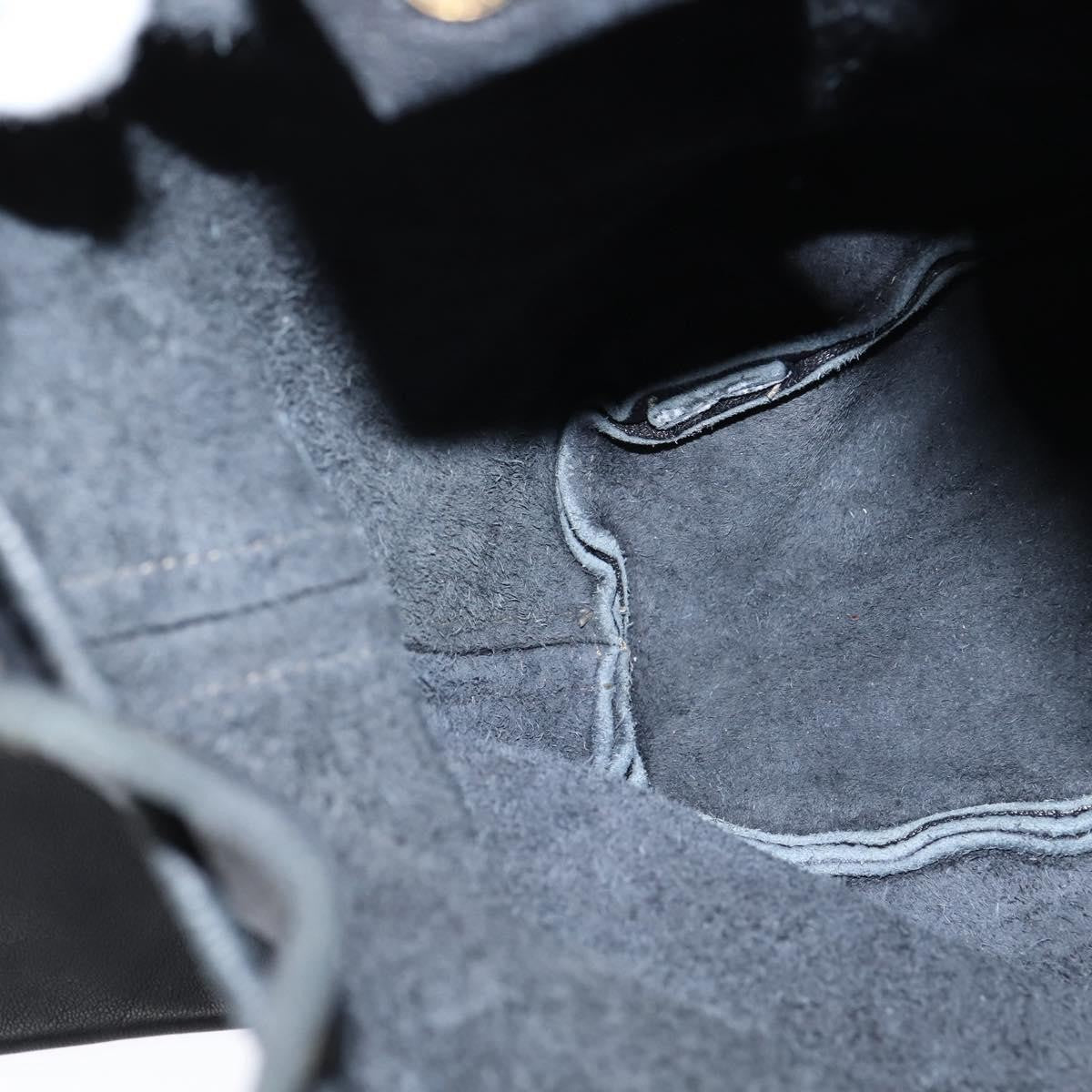 Fendi Logo Flap Drawstring Backpack Leather