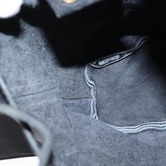 Fendi Logo Flap Drawstring Backpack Leather