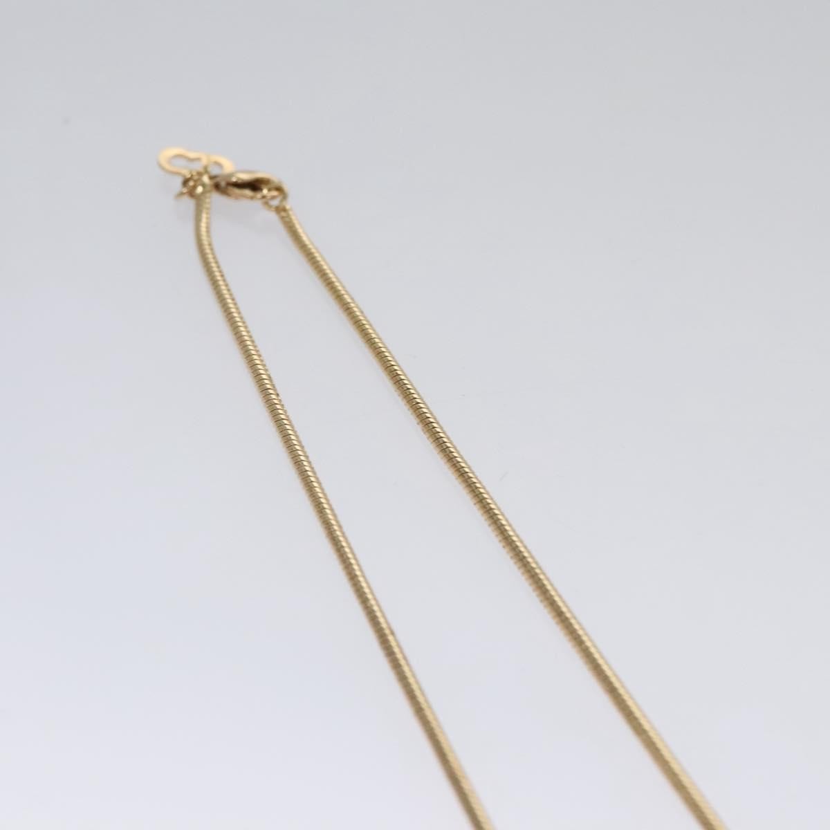Christian Dior Logo Pendant Necklace Metal