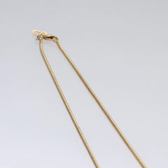 Christian Dior Logo Pendant Necklace Metal