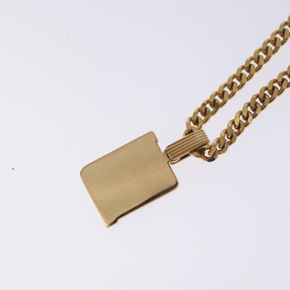 Christian Dior CD Pendant Necklace Gold-plated