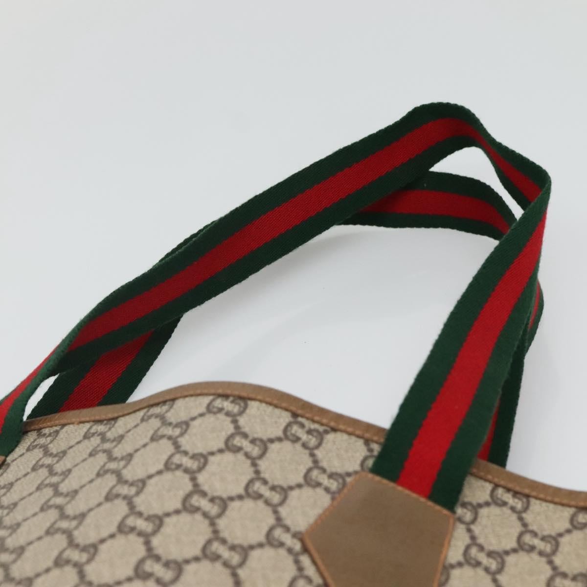 Gucci Vintage Web Strap Tote GG Coated Canvas