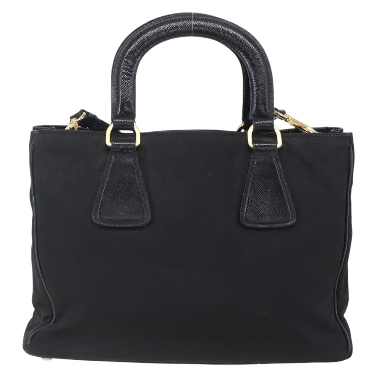 Prada Convertible Top Handle Tote Tessuto with Vernice Saffiano Leather