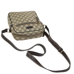 Gucci Front Zip Messenger GG Coated Canvas