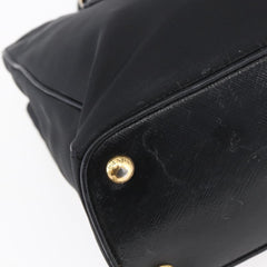 Prada Convertible Top Handle Tote Tessuto with Vernice Saffiano Leather