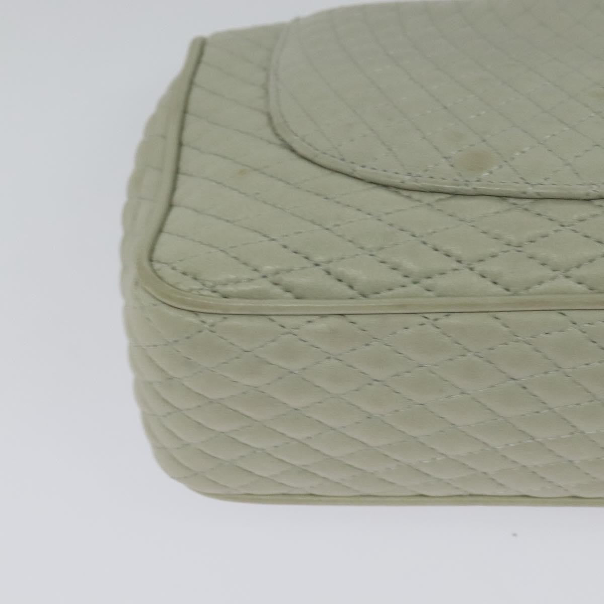 Bally Vintage Chain Shoulder Bag Quilted Leather