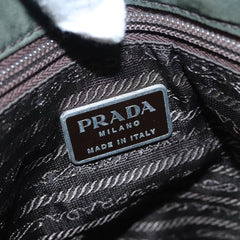 Prada Tall Zip Top Hobo Soft Calf