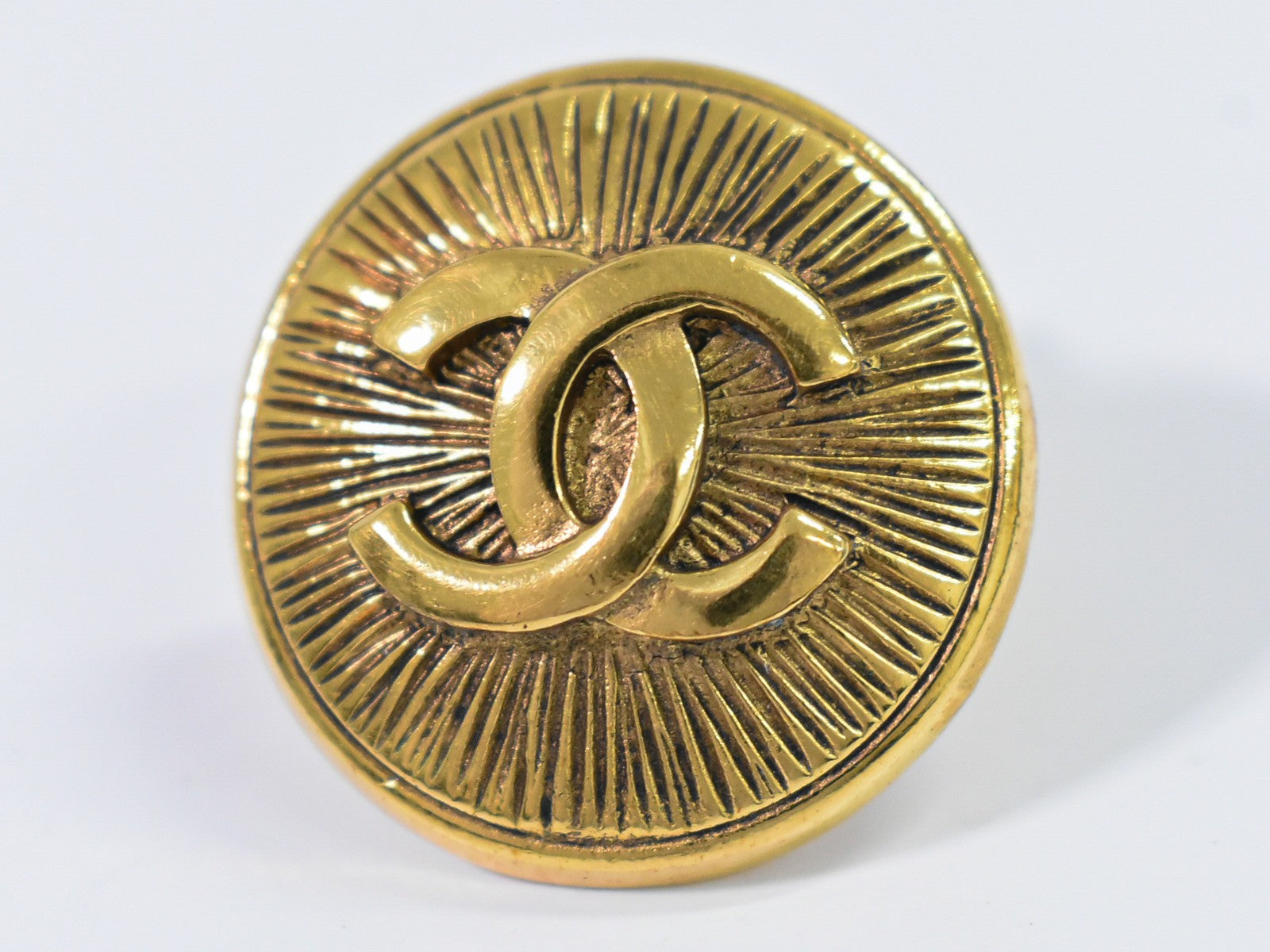 Chanel CC Round Earrings Metal