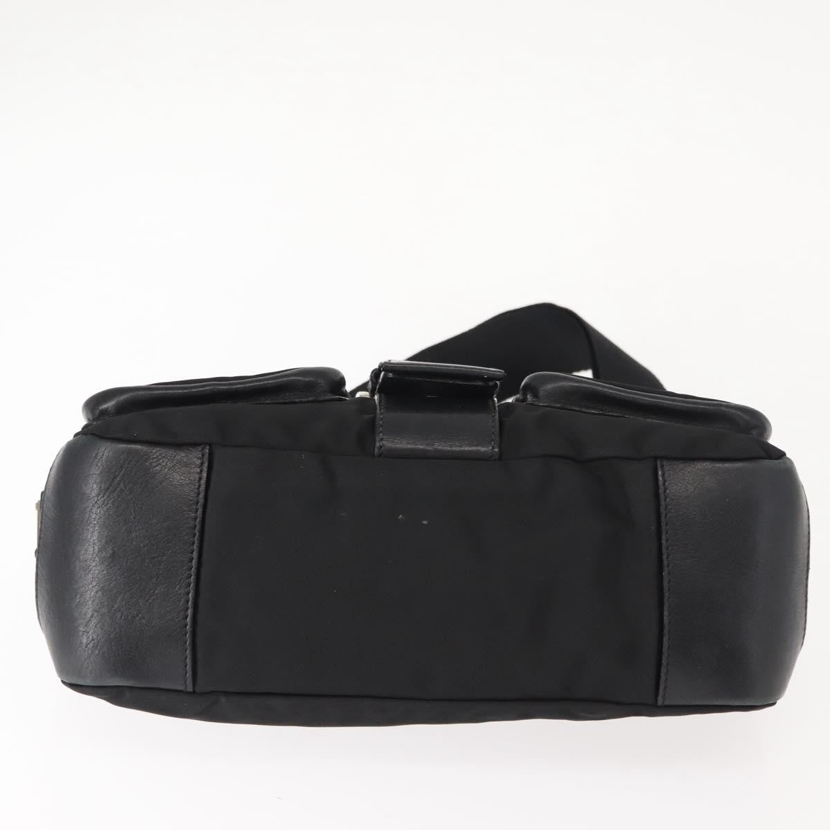 Prada Double Pocket Buckle Flap Bag Tessuto with Leather