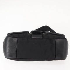 Prada Double Pocket Buckle Flap Bag Tessuto with Leather
