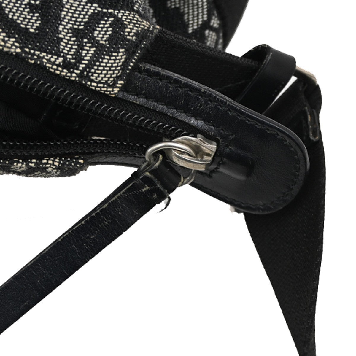 Christian Dior Vintage Trotter Messenger Bag Diorissimo Canvas