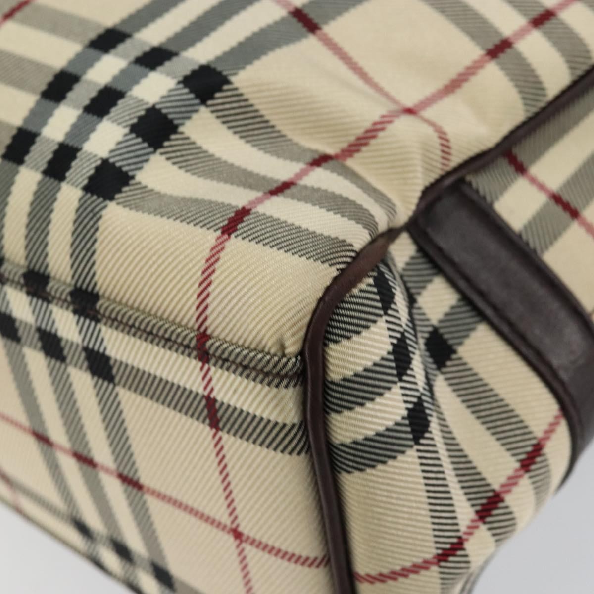 Burberry Nova Check Tote Canvas and Leather