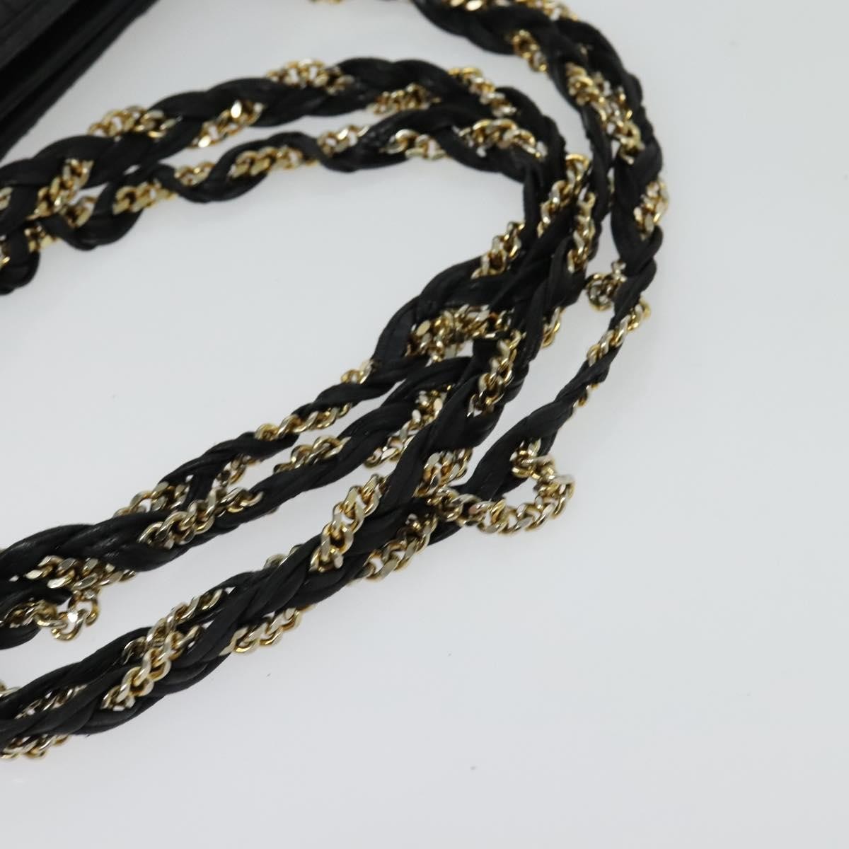 Bally Vintage Chain Shoulder Bag Quilted Leather