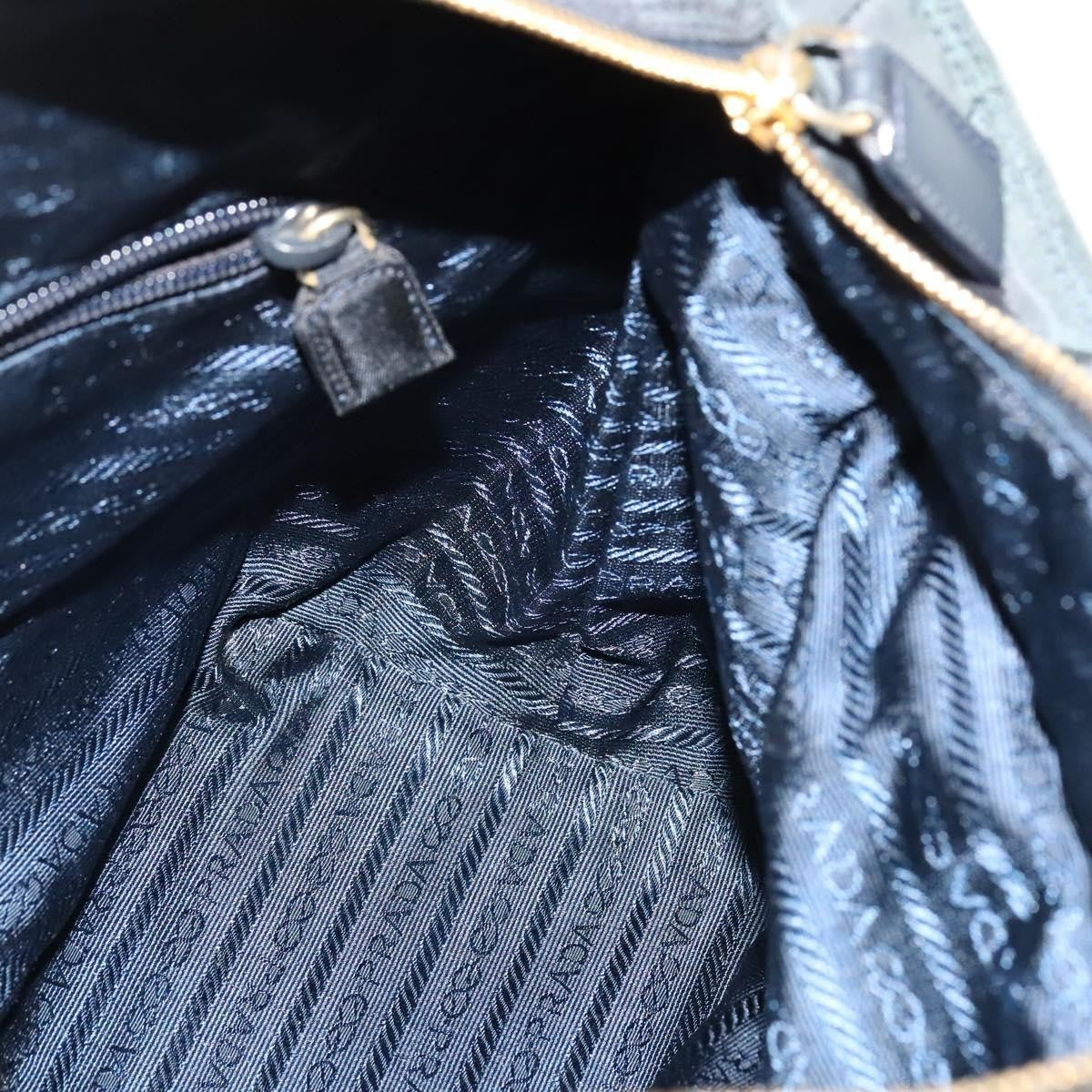 Prada Chain Shoulder Bag Quilted Tessuto
