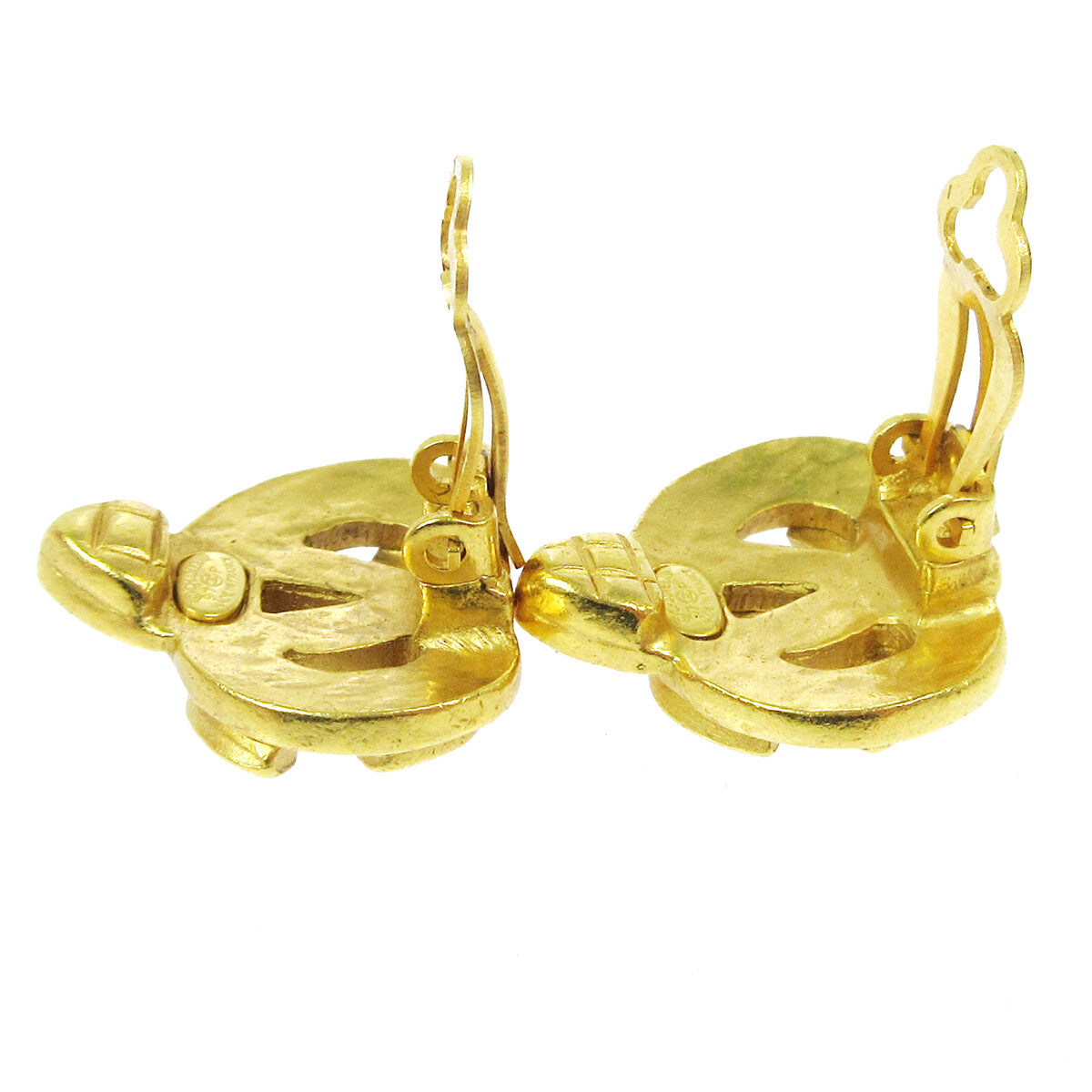 Chanel CC logo heart Gold-plated