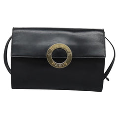Celine Vintage Circle Logo Crossbody Bag Leather