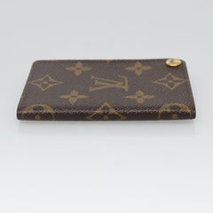 Louis Vuitton Porte Cartes Pression Card Case Monogram Canvas