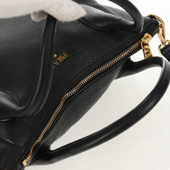 Prada Top Zip Convertible Tote Vitello Daino