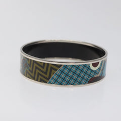 Hermes Vintage Bangle Bracelet Metal with Leather