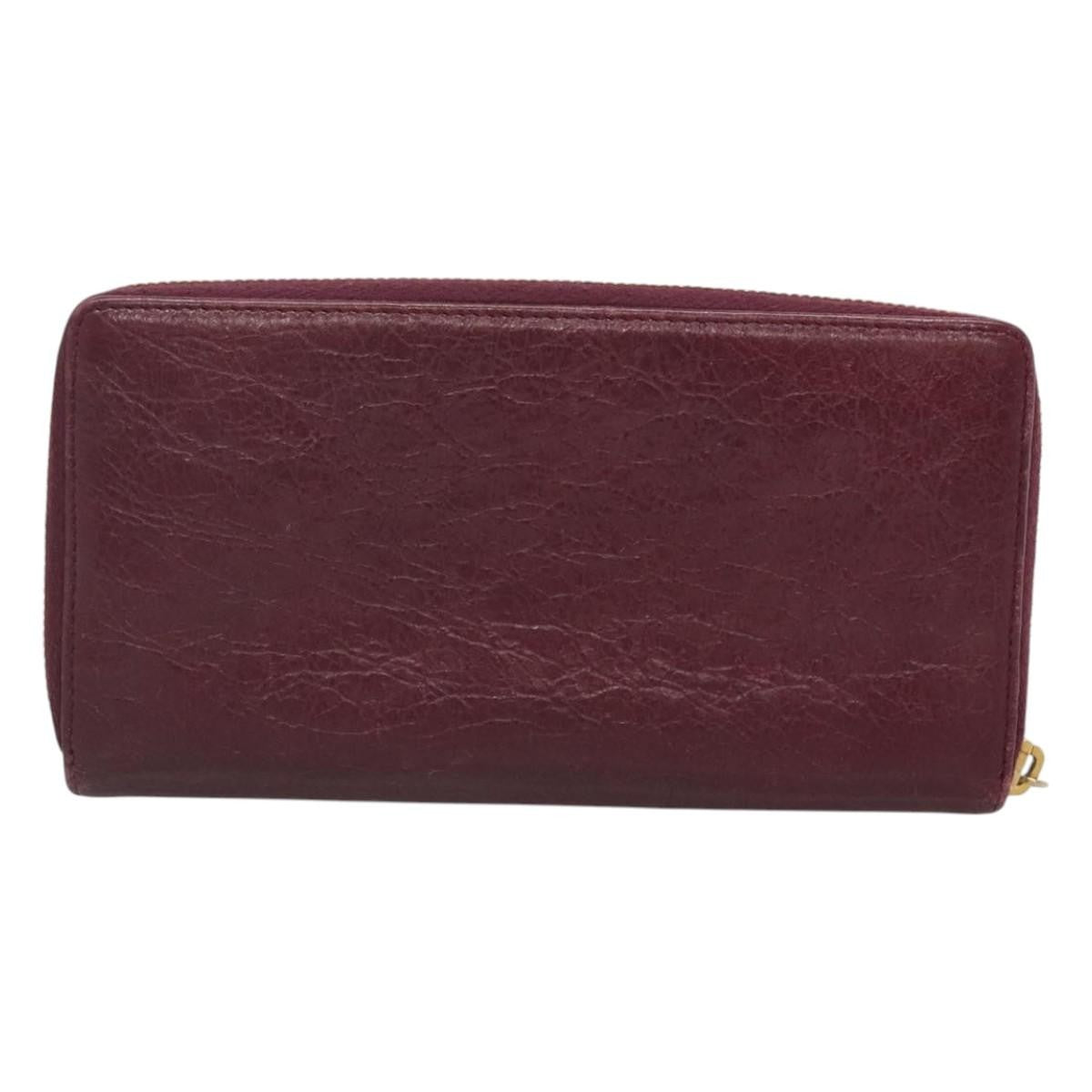 Balenciaga Classic Continental Zip Around Wallet Leather