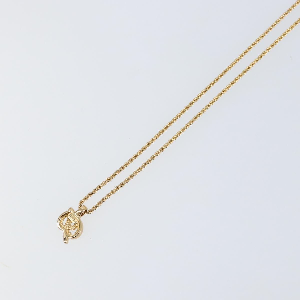 Christian Dior CD Logo necklace Metal