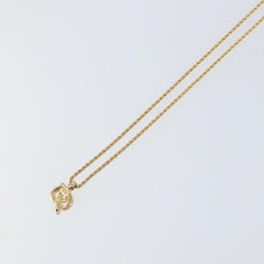 Christian Dior CD Logo necklace Metal