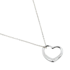 Tiffany & Co. Elsa Peretti Open Heart Pendant Necklace silver