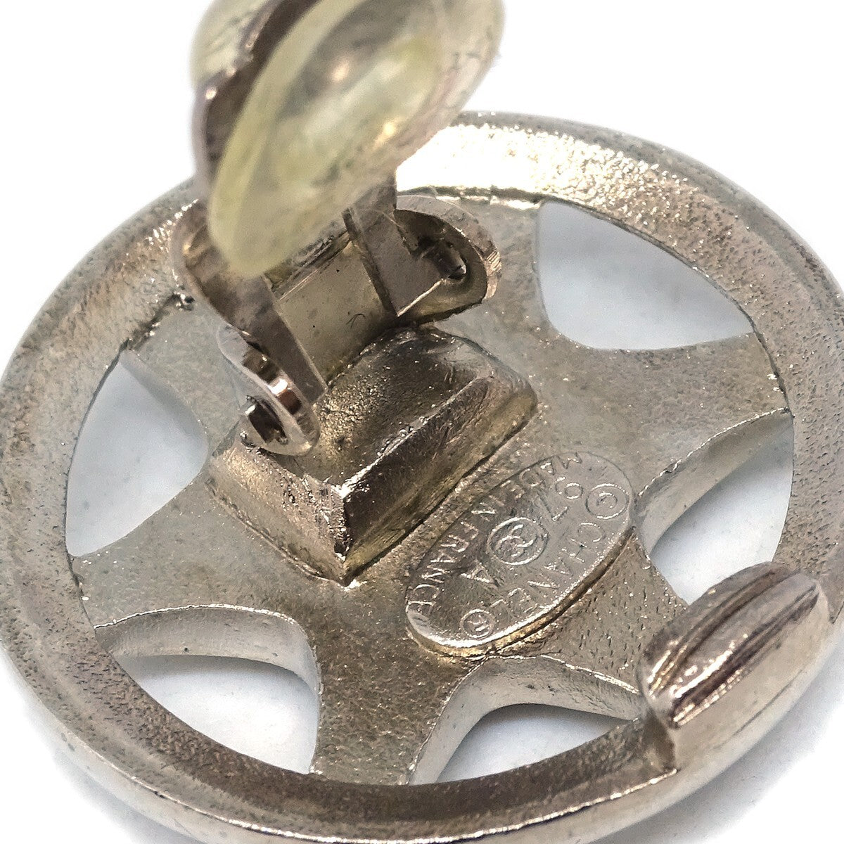 Chanel CC Round Earrings Metal