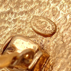 Chanel Vintage Round CC Clip-On Earrings Metal